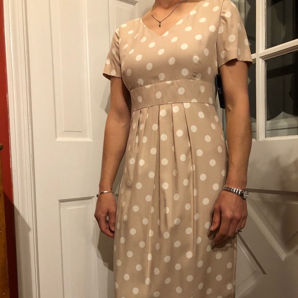 Pure Coll. Empire waist dress classic polka dot